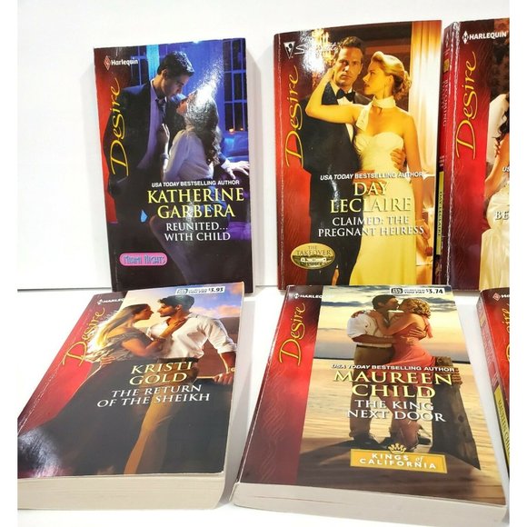 HARLEQUIN DESIRE Romance Novels Lot of 8 books Dante Legacy Kings Miami Nights + - Picture 2 of 7